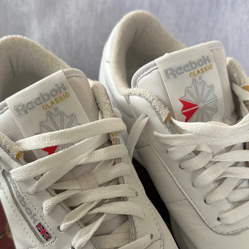 Reebok White Leather Trainers - Picture 4 of 8